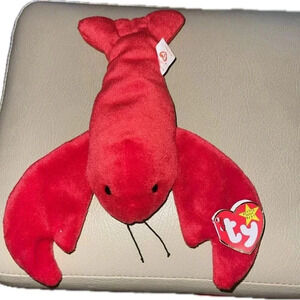 Pinchers Ty Beanie Baby 1993 Lobster Retired - PVC Pellets